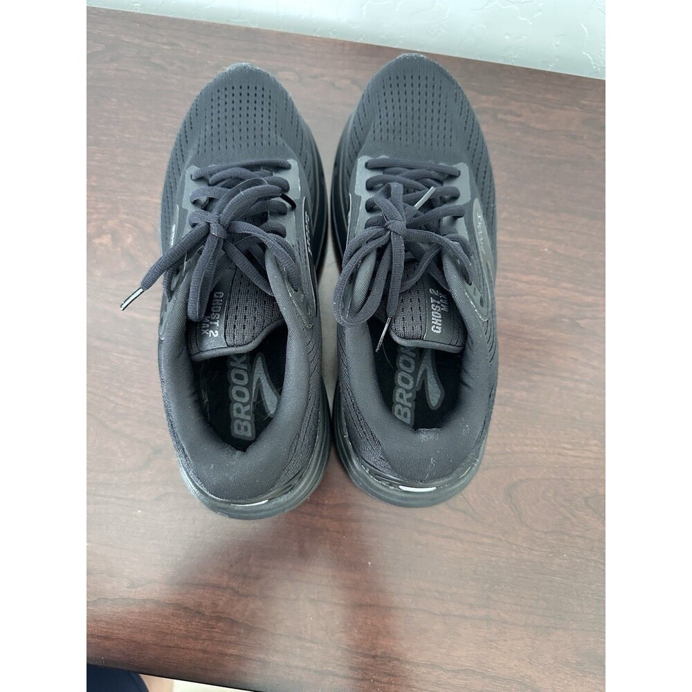8.5B MediumBrooks Ghost Max 2 Women’s 8 Black Running Walking Cushioned Sneakers - Picture 7 of 14